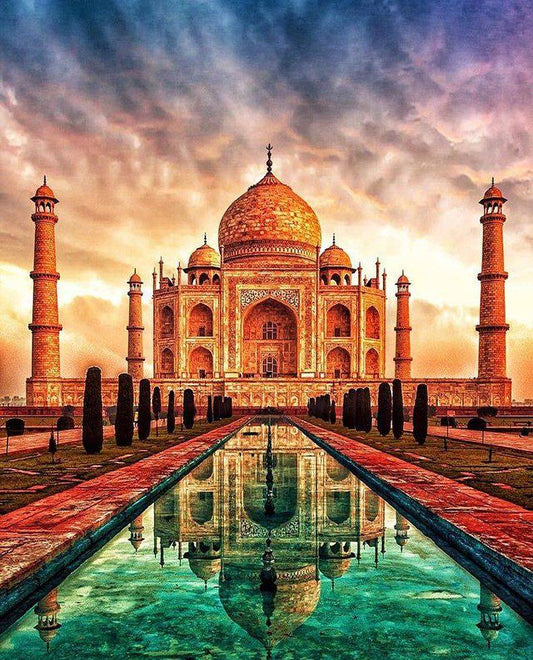 Majestic Taj Mahal | Diamond Painting Kit - Paint with Gemz