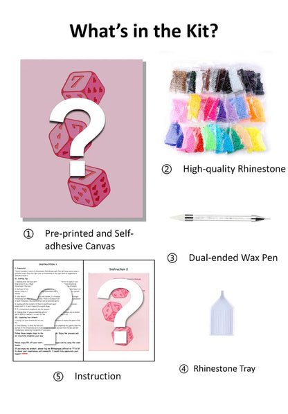 Wild 8-Ball Bedazzling Canvas Kit
