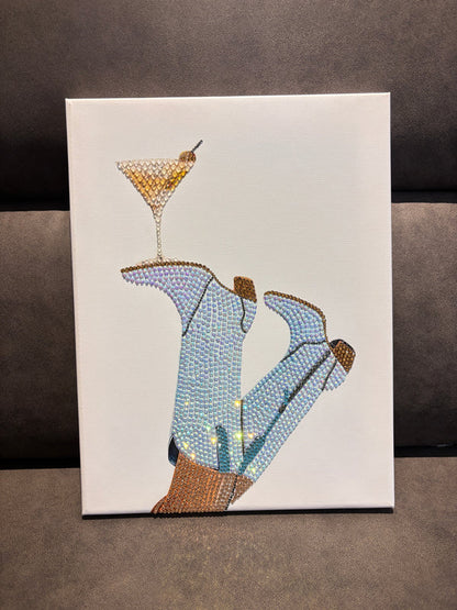 Sip & Sparkle Bedazzling Canvas Kit