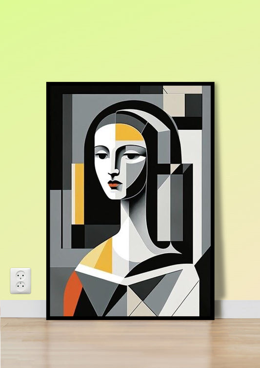 Cubist Muse Poster Wall Art