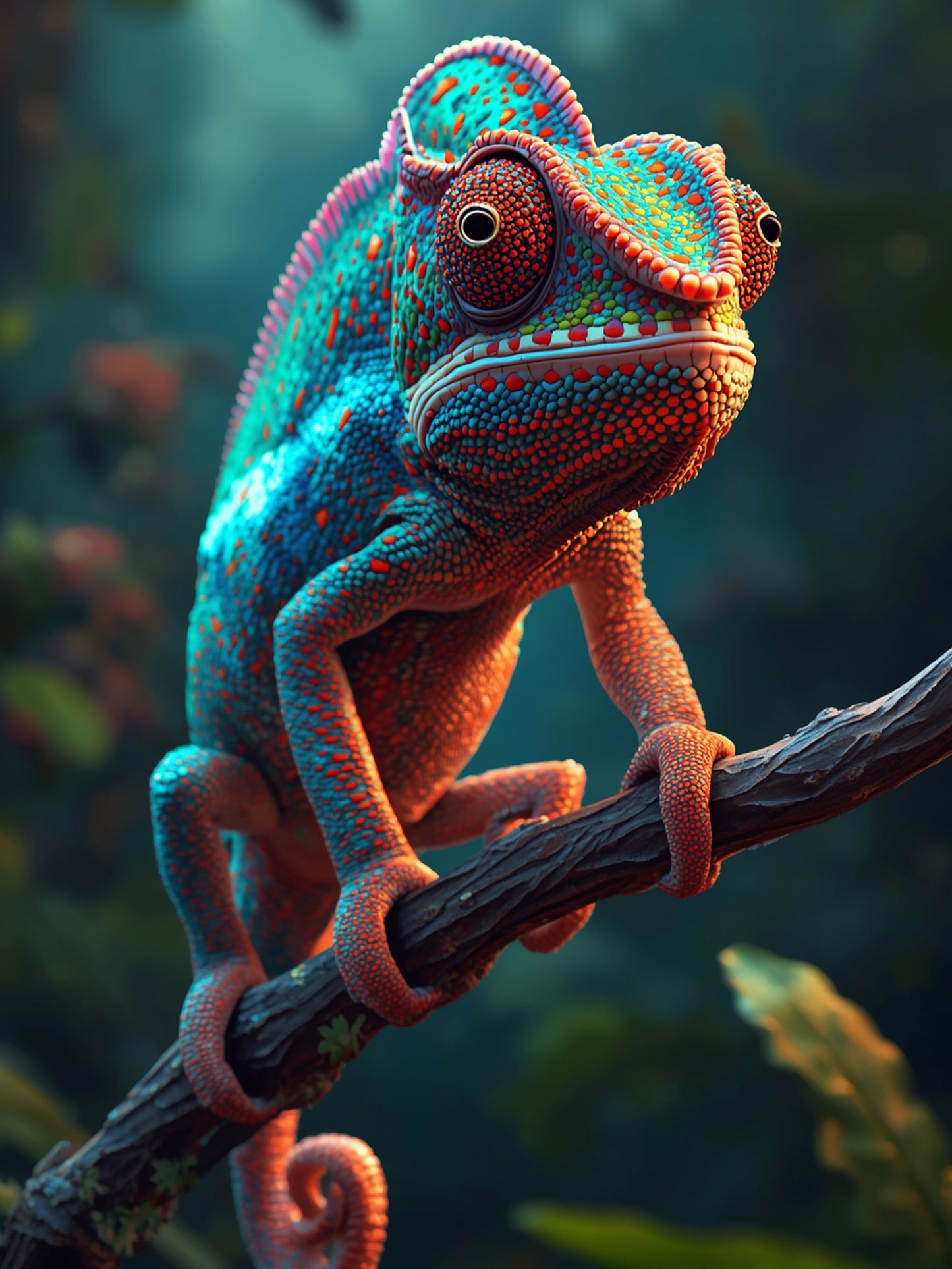 Neon Guardian Diamond Painting Kit