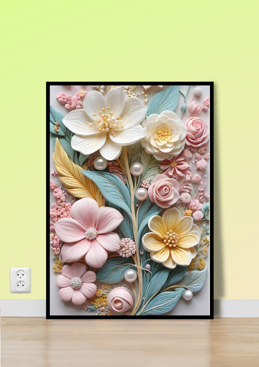 Pearl Petal Symphony Poster Wall Art