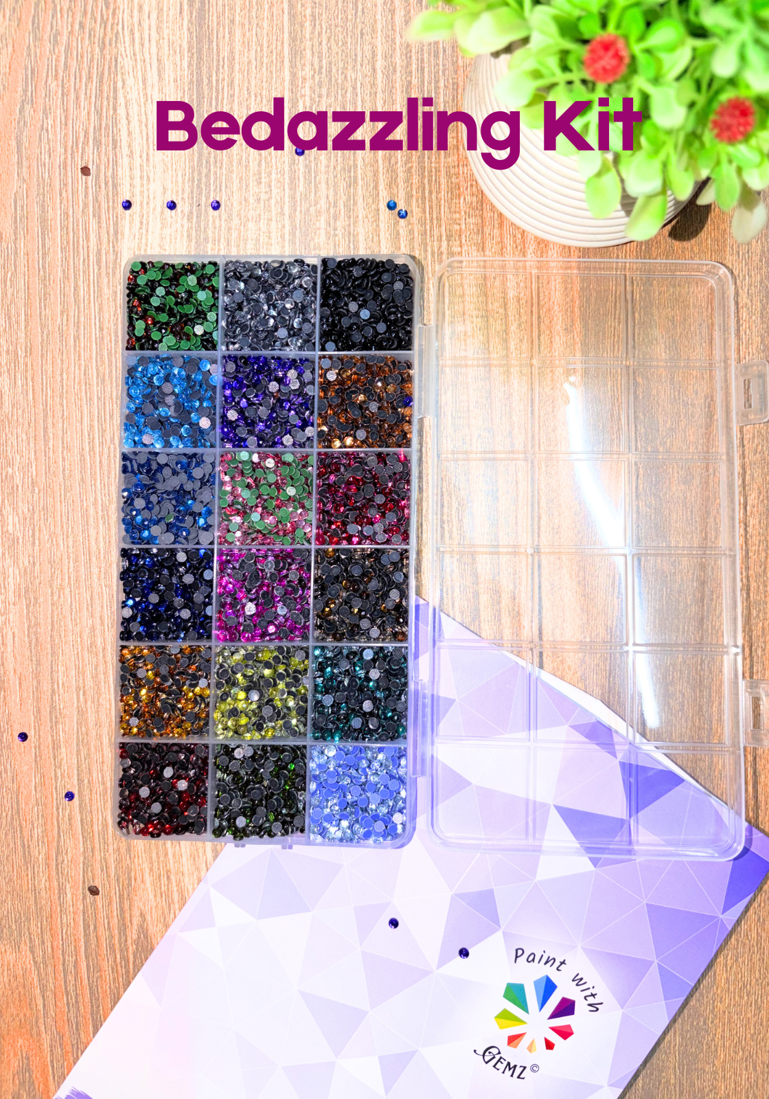 18 Colours DIY Bedazzling Kit