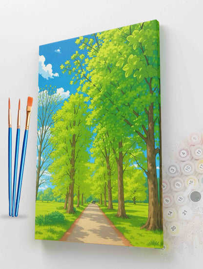 Avenue of Trees Paint by Numbers Kit