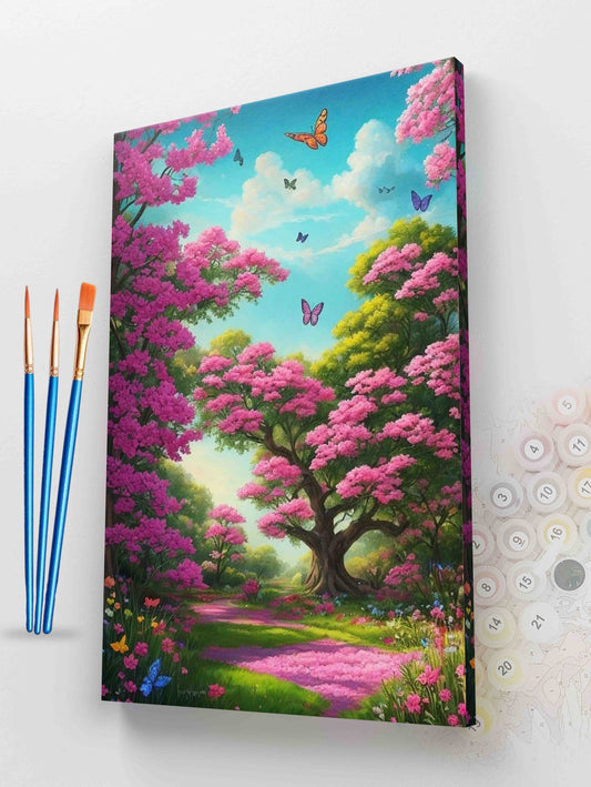 Butterfly Garden Path Paint by Numbers Kit