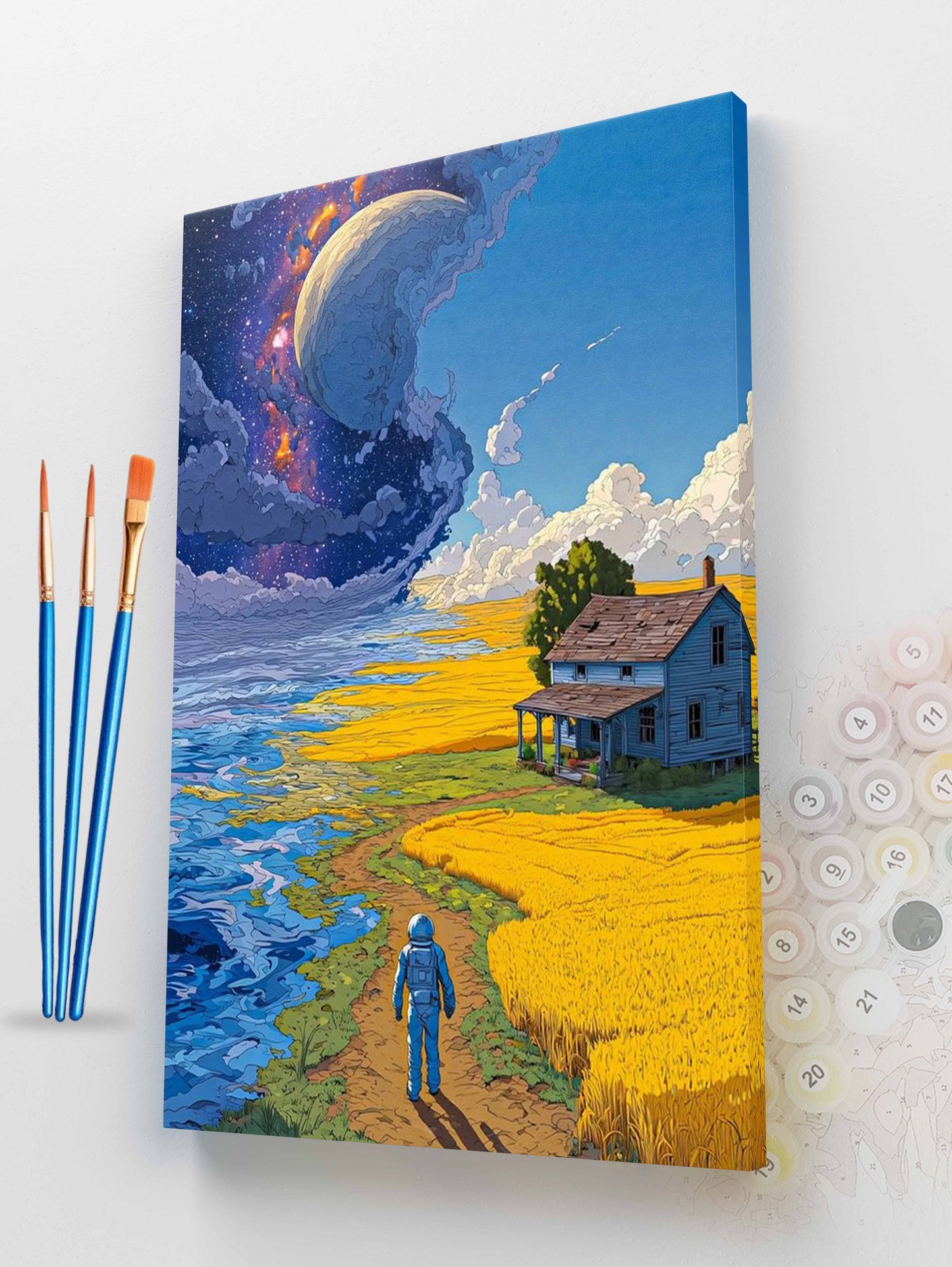 Cosmic Field and Sea Paint by Numbers Kit