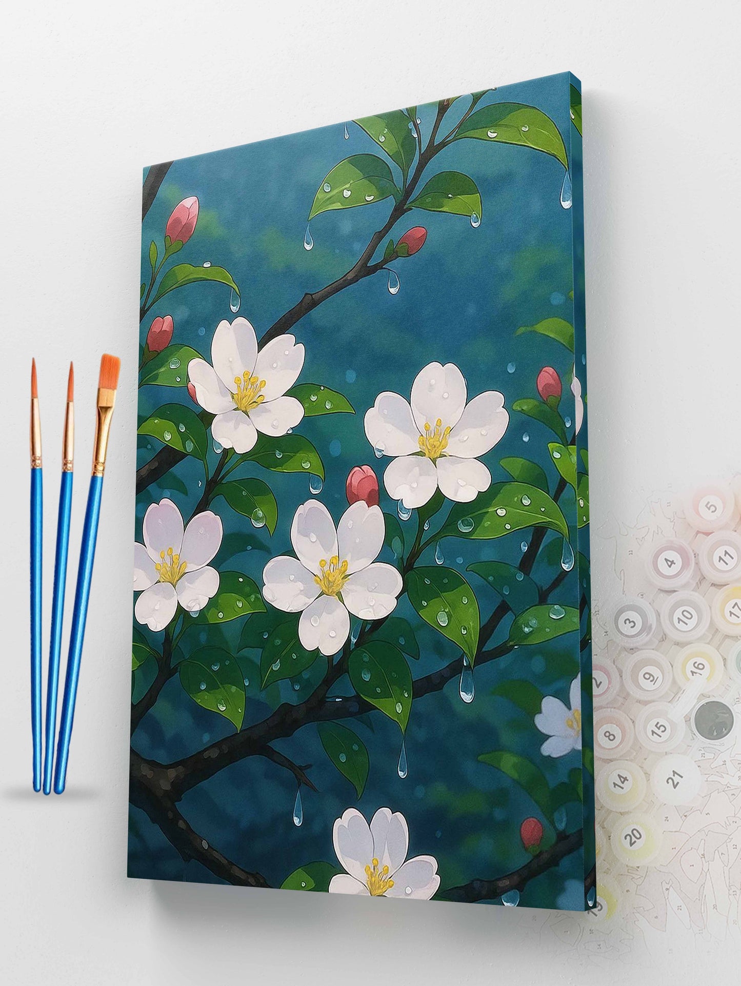Rainy Jasmine Paint by Numbers Kit