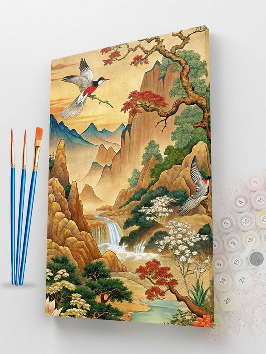 Waterfall Garden Paint by Numbers Kit