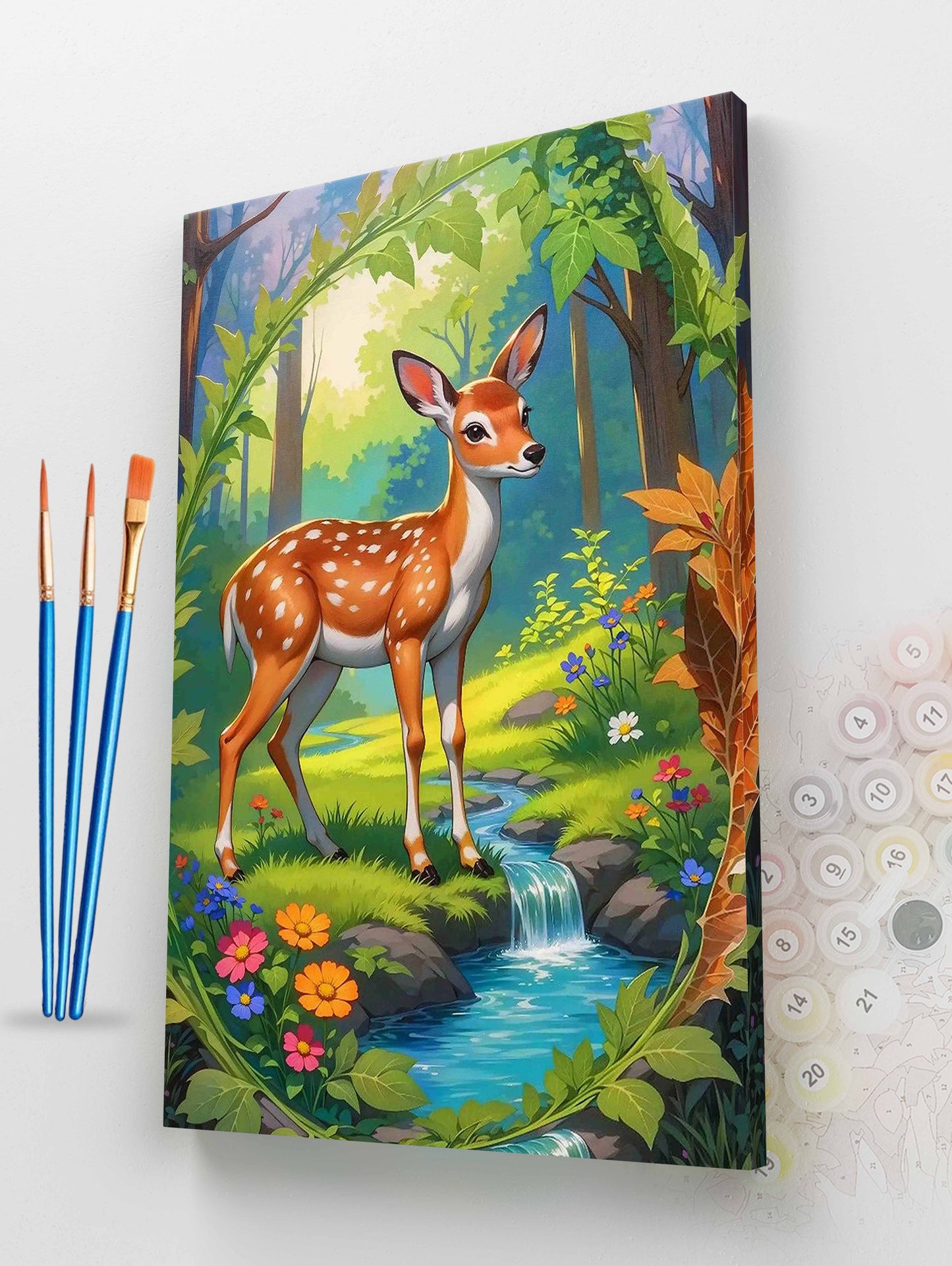 Deer in the Forest Paint by Numbers Kit