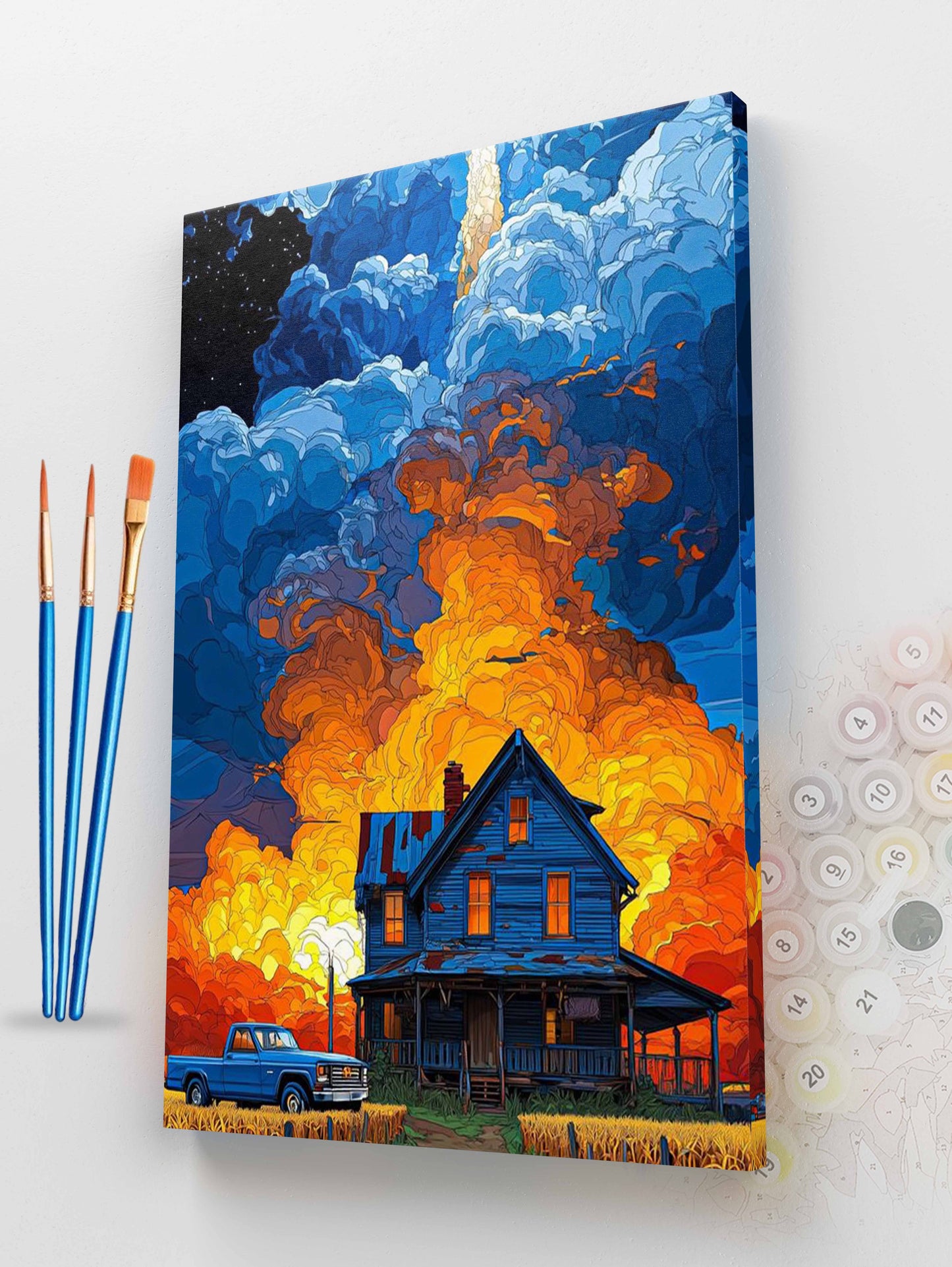Farmhouse Rocket Paint by Numbers Kit