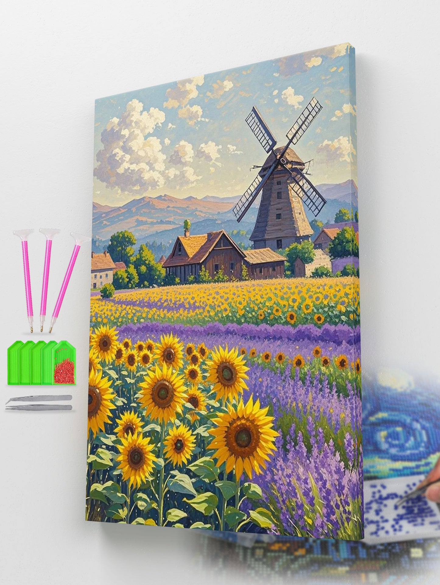 Sunflowers and Lavender Diamond Painting Kit