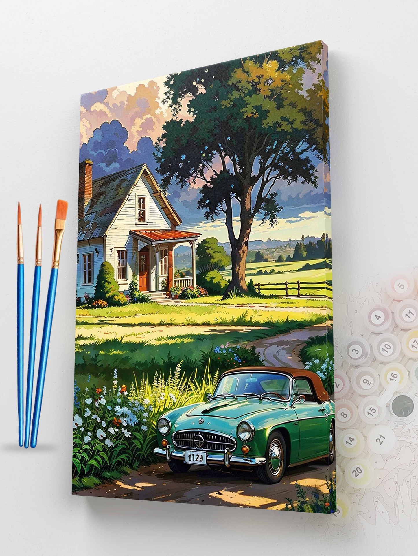Summer Farmhouse Paint by Numbers Kit