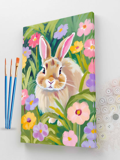 Spring Meadow Bunny Paint by Numbers Kit