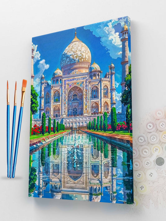 Dreamy Taj Mahal Paint by Numbers Kit