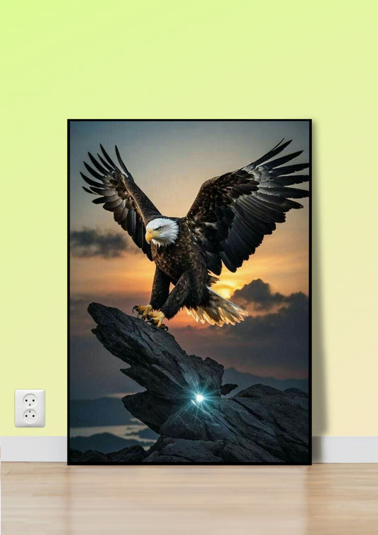 Majestic Descent Poster Wall Art