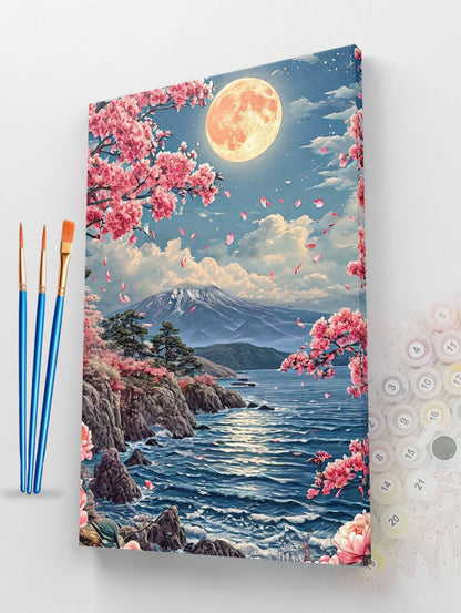 Mountain Moonrise Paint by Numbers Kit