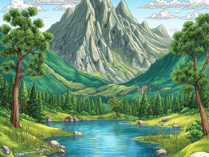 Valley of Tranquility Diamond Painting Kit