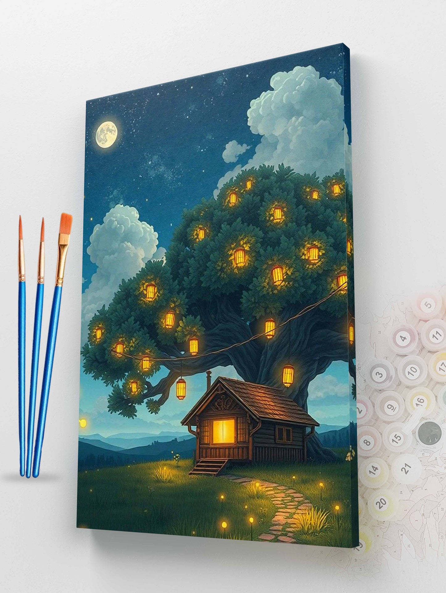Magic Lantern Tree Paint by Numbers Kit