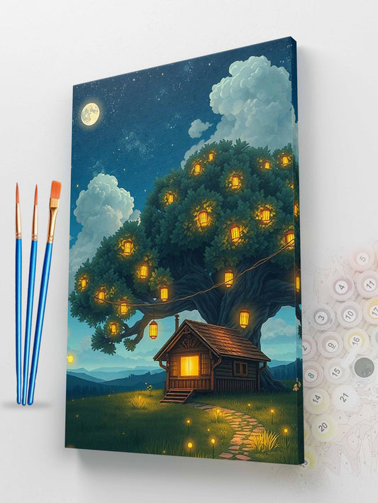 Magic Lantern Tree Paint by Numbers Kit