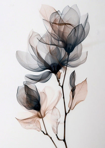 Floral Anatomy Poster Wall Art