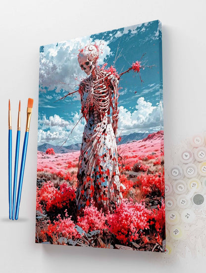 Blossoming Skeleton Paint by Numbers Kit