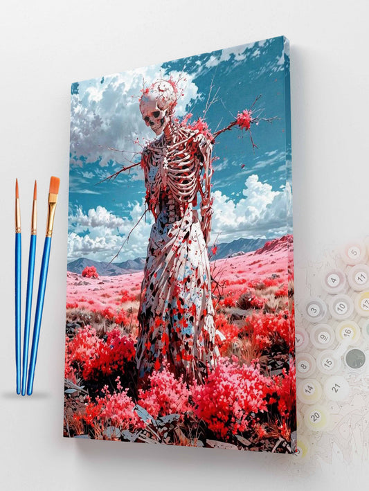 Blossoming Skeleton Paint by Numbers Kit