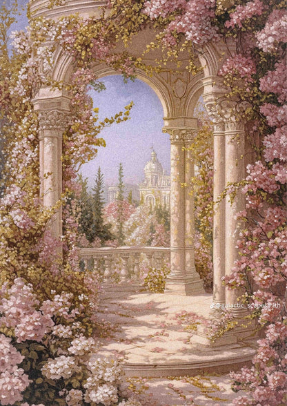 Through the Blossomed Arch Poster Wall Art