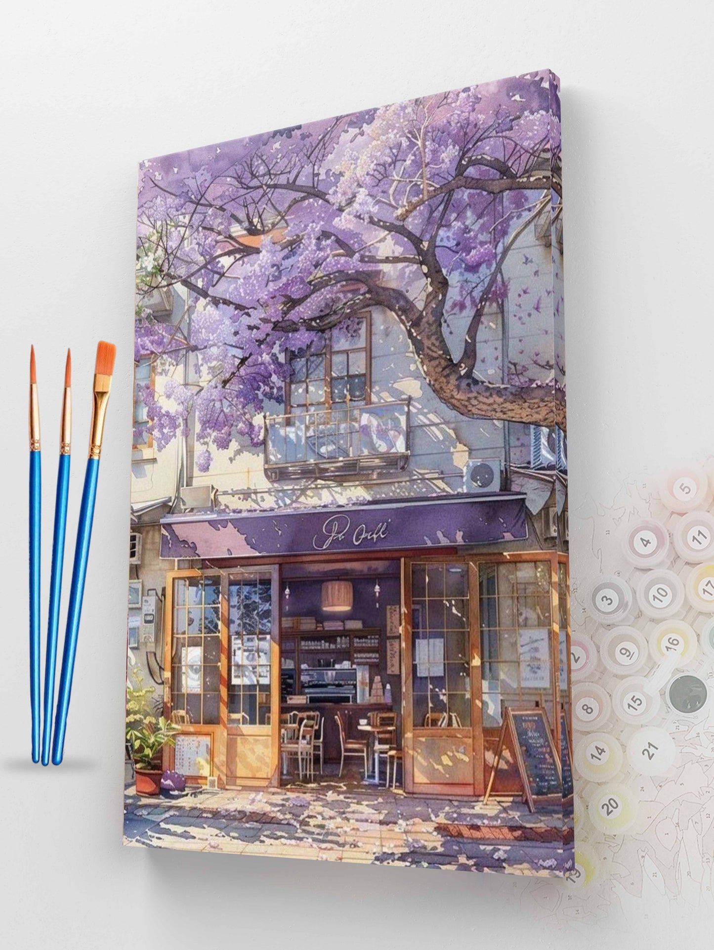 The Purple Cafe Paint by Numbers Kit