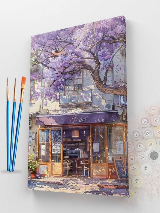 The Purple Cafe Paint by Numbers Kit