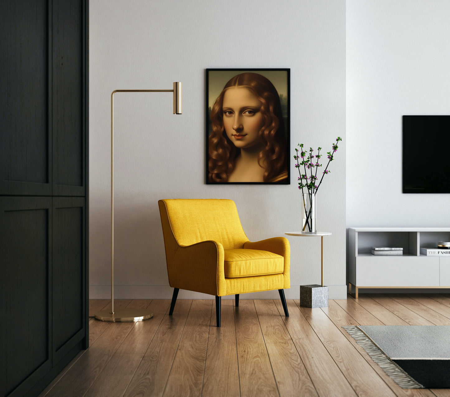 Modern Mona Glow Poster Wall Art