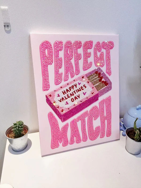 The Perfect Match Bedazzling Canvas Kit