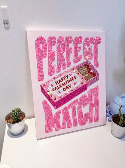 The Perfect Match Bedazzling Canvas Kit