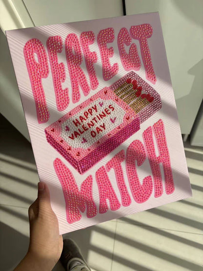 The Perfect Match Bedazzling Canvas Kit