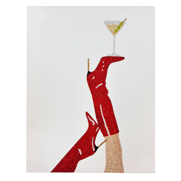 Martini Time Bedazzling Canvas Kit
