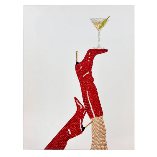 Martini Time Bedazzling Canvas Kit