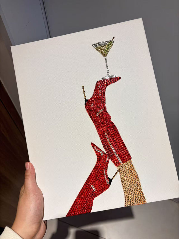 Martini Time Bedazzling Canvas Kit
