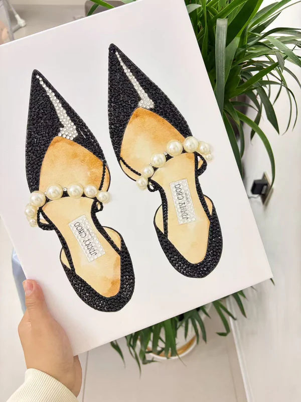 Glamour Heels Bedazzling Canvas Kit