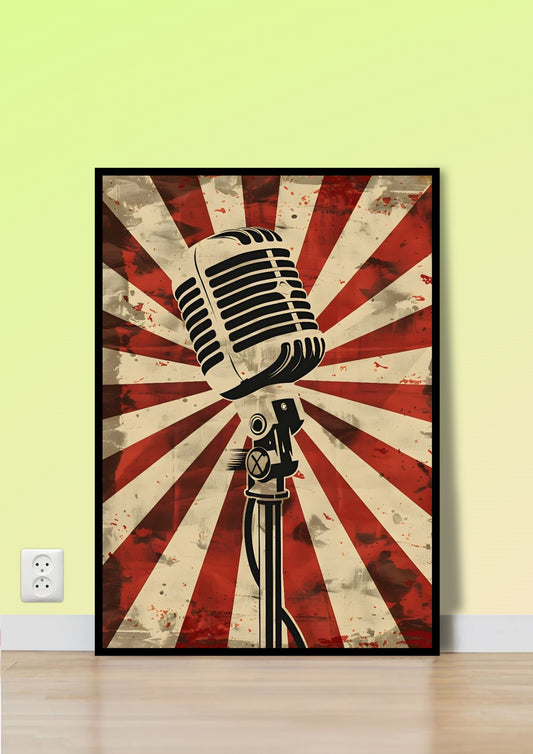 Mic of the Revolution poster Wall Art