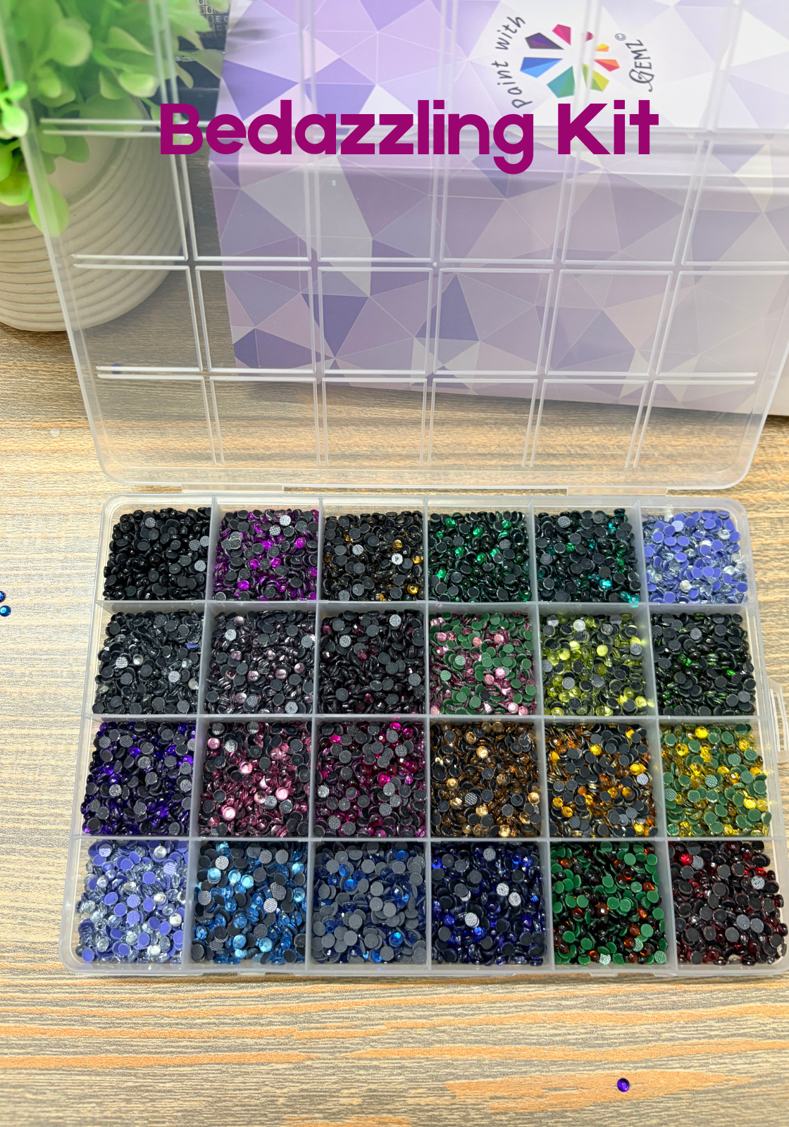 24 Colours DIY Bedazzling Kit