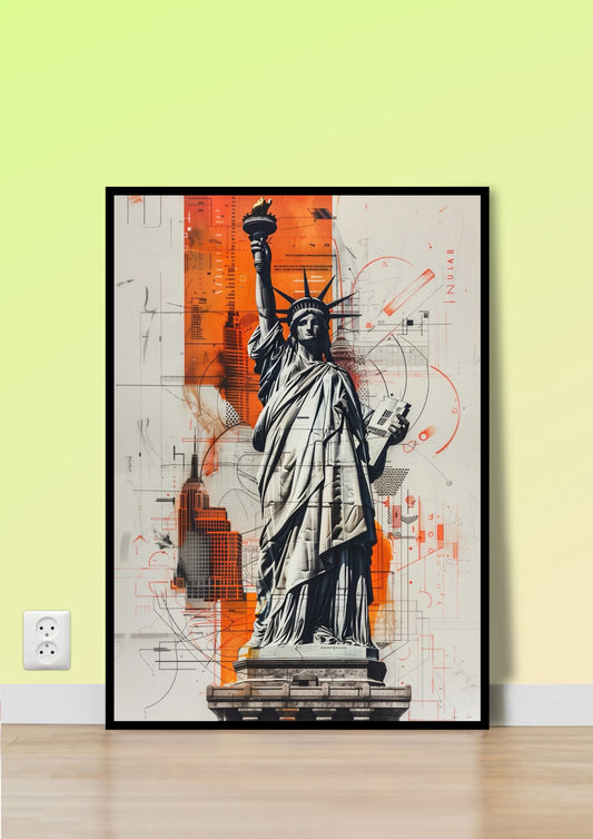 Liberty in the Modern Age poster Wall Art
