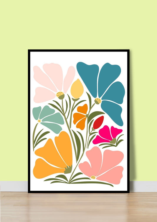 Floral Joy Poster Wall Art