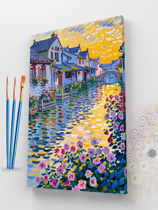 Canals of Gold Paint by Numbers Kit
