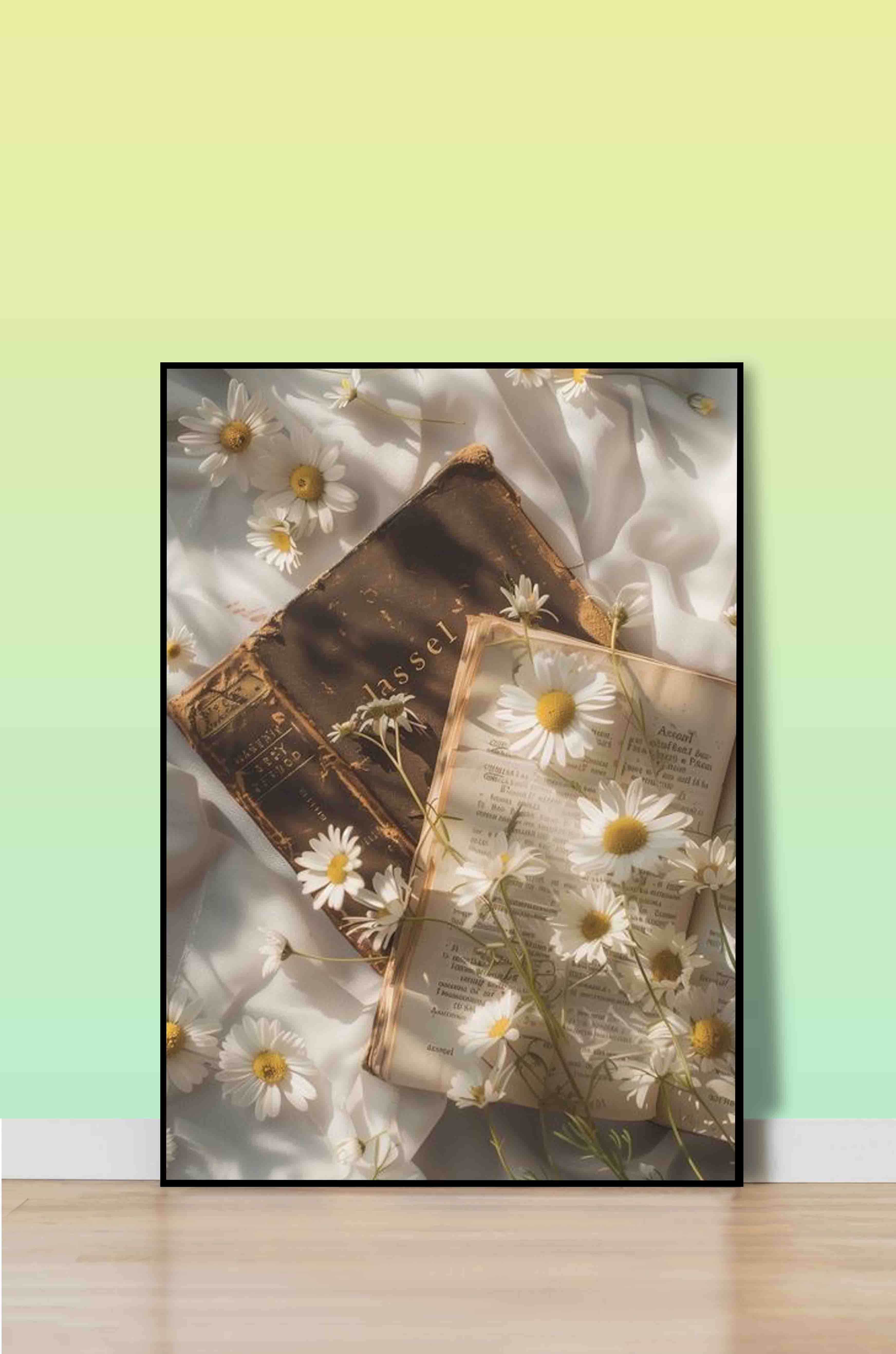 Daisies Between Chapters Poster Wall Art – Paint with Gemz