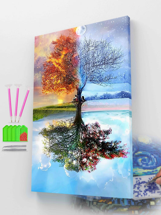 All Seasons Wisdom Tree Diamond Painting Kit