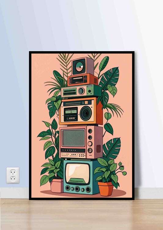Analog Jungle Poster Wall Art