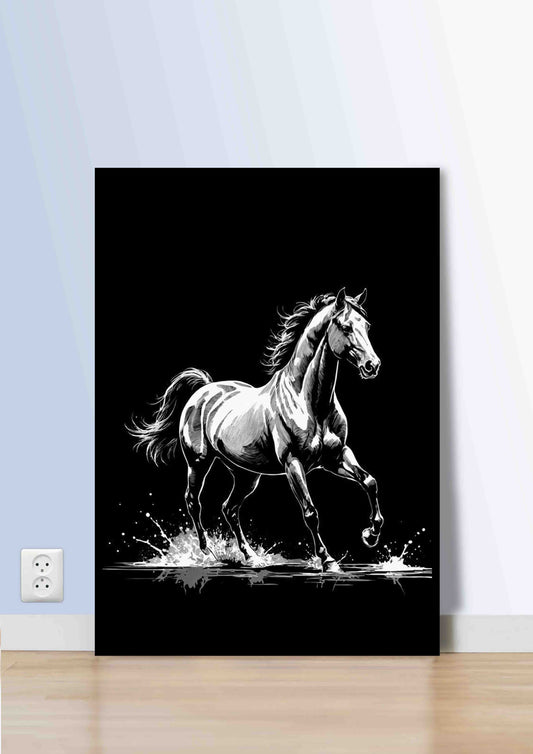 Silent Stallion Poster Wall Art