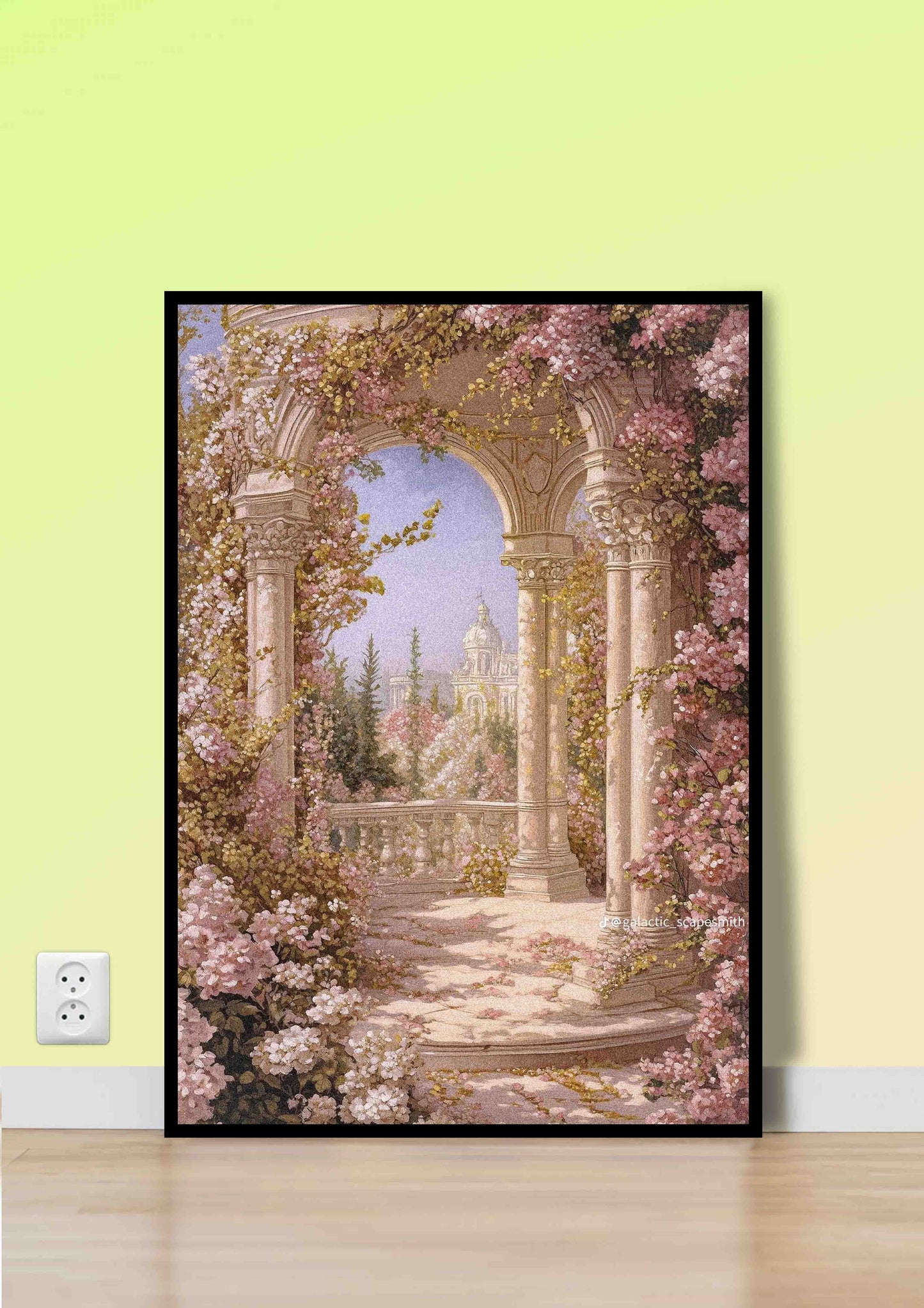 Through the Blossomed Arch Poster Wall Art