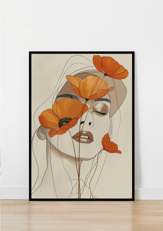 Petals of Her Silence Poster Wall Art