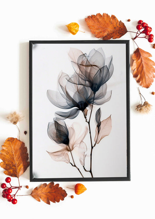 Floral Anatomy Poster Wall Art
