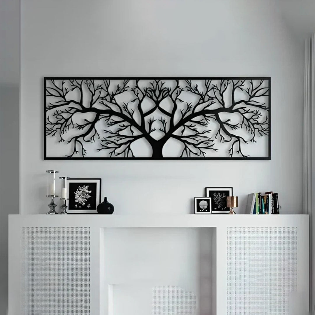 Wooden Tree Wall Painting